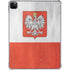 Poland Flag Distressed iPad Pro 11in (2024) Clear Case